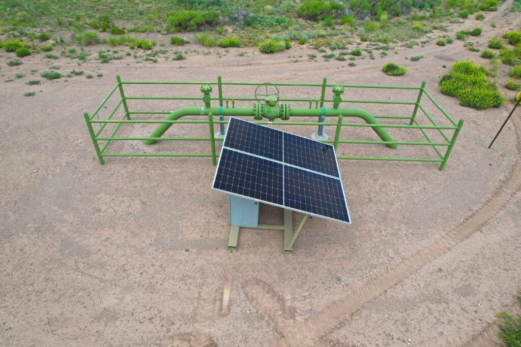 Solar power for oil and gas.