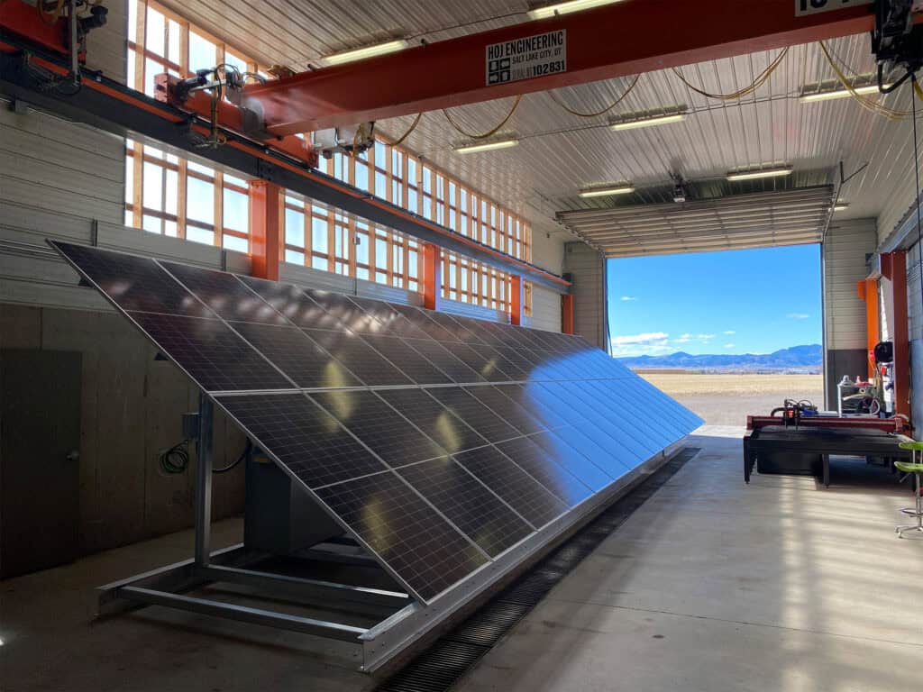 Residential solar power kit pre-assembled in a factory